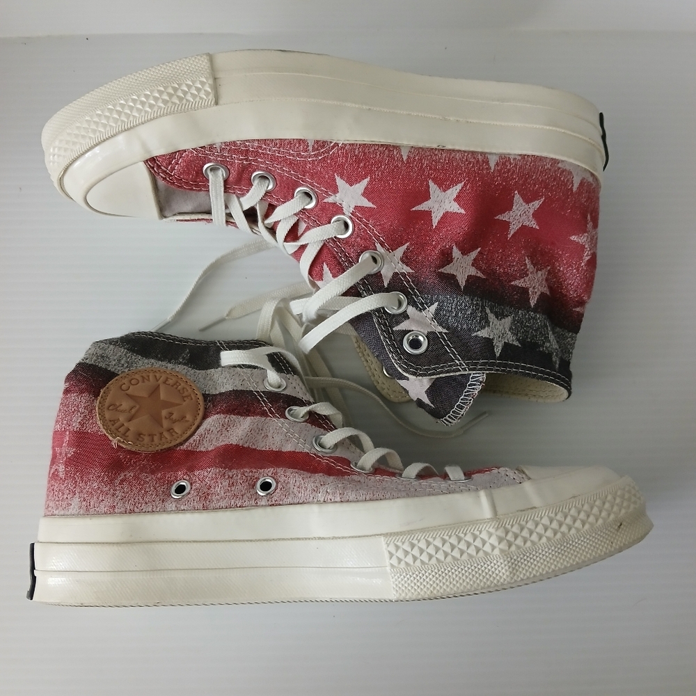 NWOT Chuck Taylor Converse All Stars American Flag Hightop Sneakers Size M5 W7
